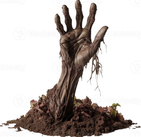 Zombie Hand Come Out Of Ground 47555127 PNG