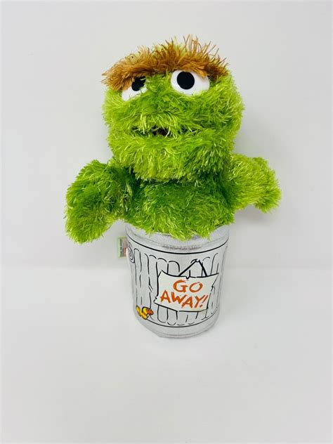 Oscar The Grouch Plush Gund Oscar The Grouch Sesame Street Etsy In