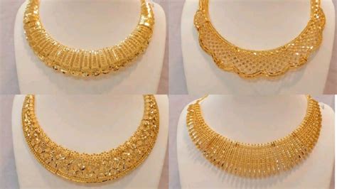 Pure Dubai Gold Necklace Jewellery Design Collection Youtube