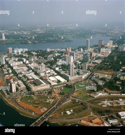 Aerial View Of Abidjan Cote Divoire Stock Photo Alamy