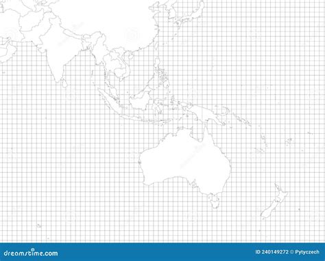 澳大利亚和东南亚简略轮廓空白地图 向量例证 插画 包括有 地理 正方形 大陆 分级显示 大洋洲 240149272