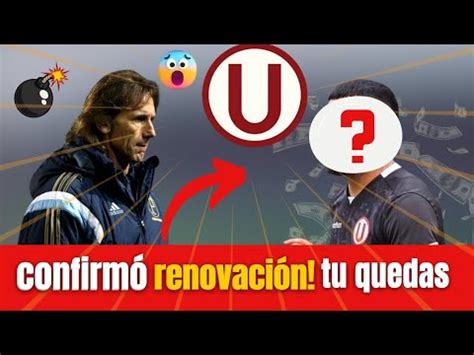 UNA EXCELENTE NOTICIA UNIVERSITARIO CONFIRMÓ LA RENOVACIÓN PARA EL