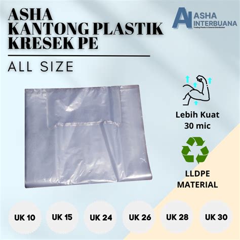 Jual ASHA Kantong Plastik Kresek PE Kantong Kresek Take Away