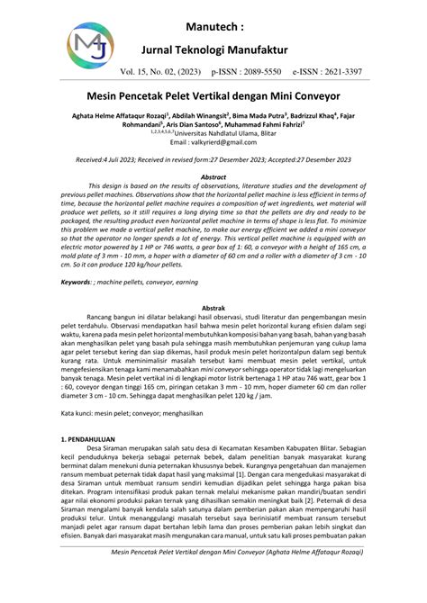 mesin pencetak pelet vertikal  mini conveyor