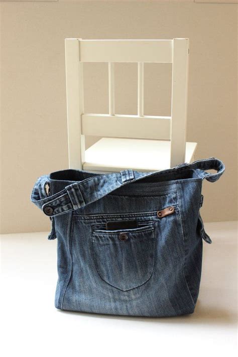 Recycled Denim Bag Recycle Design READY TO GO Hobo Bag Etsy Jean