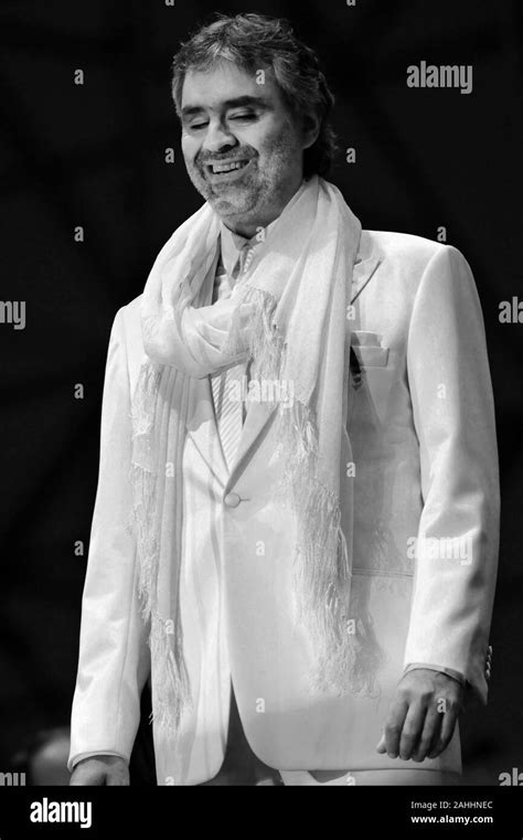 Andrea bocelli Black and White Stock Photos & Images - Alamy