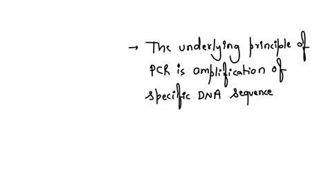 ⏩SOLVED:What is the underlying principle of PCR? | Numerade