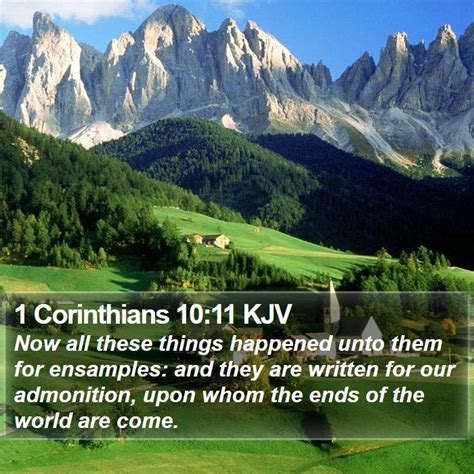 1 Corinthians 10 11 Kjv Bible Verse Images