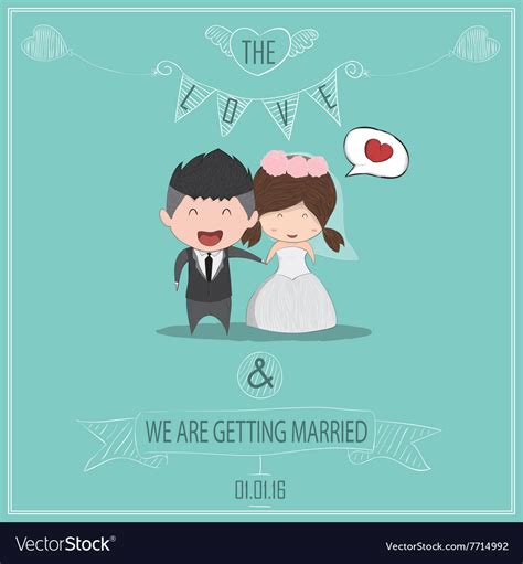 Cute Wedding Cartoon