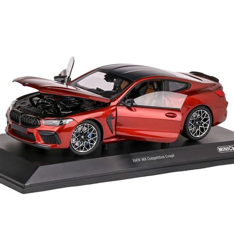 Macheta Auto BMW M8 Coupe 2020 Rosu Metalizat 1 18