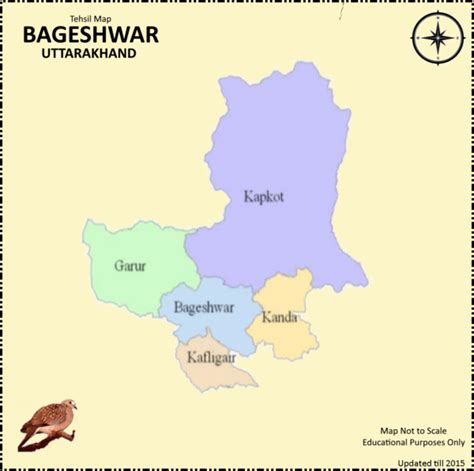 explore  uttarakhand map  districts  divine landmarks ghughuti