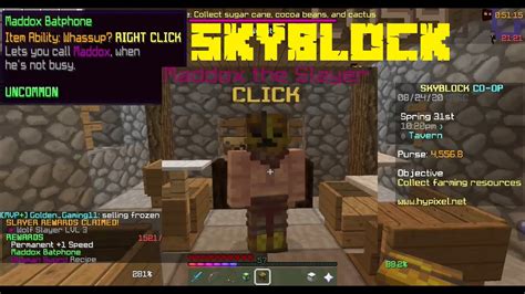 How To Get The Maddox Batphone Hypixel Skyblock Youtube