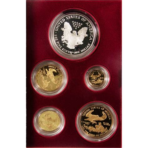 1995 W Proof American Eagle 10th Anniversary 5 Coin Set L JM Bullion