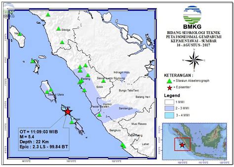 Hasil Pemutakhiran Bmkg Gempa Mentawai Jadi M 6 9