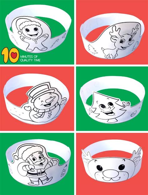 Christmas Printable Headbands Christmas Crafts Christmas Headband