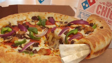 Dominos Unveils Napkin-Stuffed Pizza Crust