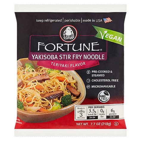 Fortune Teriyaki Flavor Yakisoba Stir Fry Noodle 7 7 Oz The Fresh Grocer