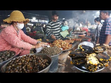 Pchum Ben Day Oudong Resort Many Yummy Various Countryside Food In