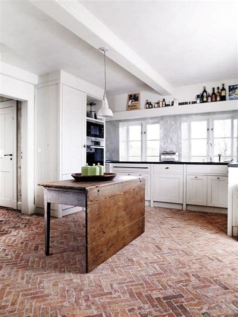 25 Brick Floor Kitchen Ideas 9 Furniture Inspiration Brick Floor