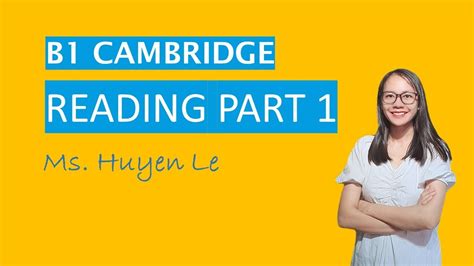 B1 PET Hướng dẫn chi tiết bài đọc Part 1 B1 Cambridge Teatour