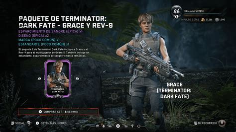 GEARS 5 TIENDA PAQUETE DE TERMINATOR DARK FATE GRACE Y REV 9