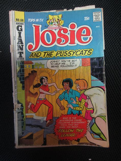 Vintage 1972 Josie And The Pussycats Comic Book No 66 Issue Archie