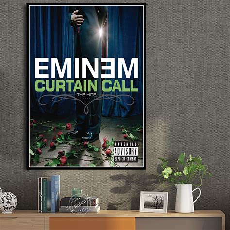 Eminem Kamikaze Album Canvas Art Hip Hop Star Wall Decor Poster