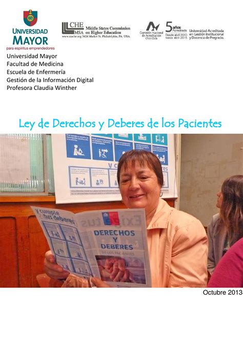 Ley De Derechos Y Deberes De Los Pacientes By Lucrezial Issuu