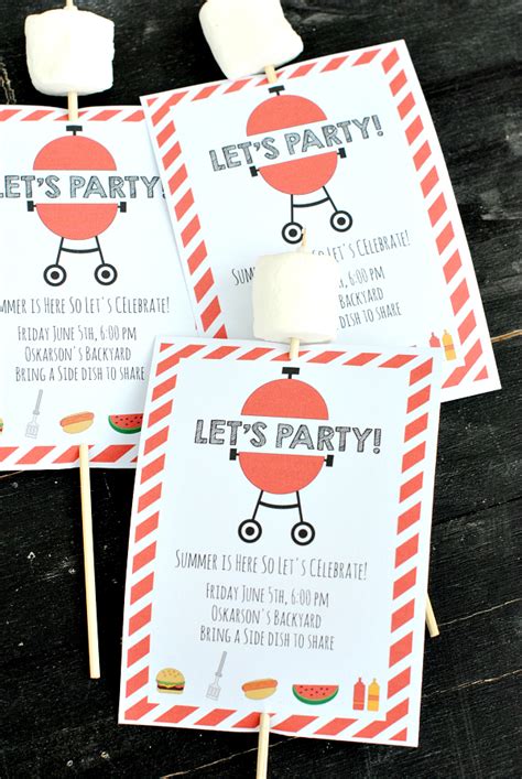 Summer Bbq Invitations And Ideas