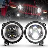 Amazon Bunker Indust Inch Wrangler Jl Led Headlights With Halo