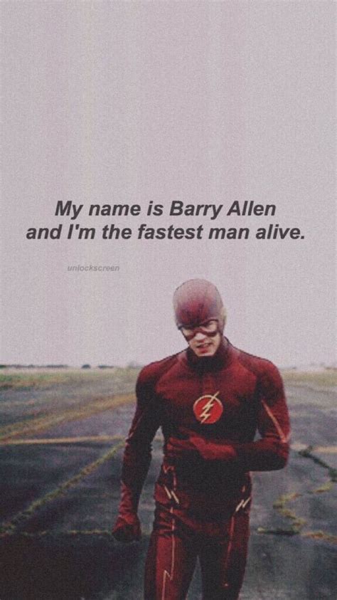 My Name Is Barry Allen And I M The Fastest Man Alive Flash Barry