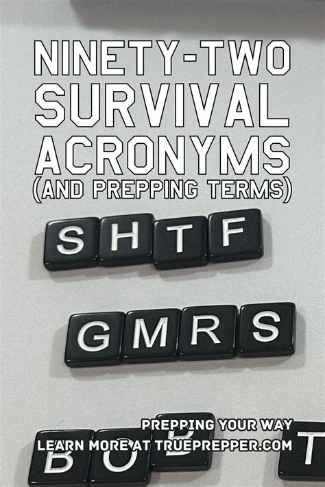 92 Survival Acronyms And Terms Preppers Use Trueprepper