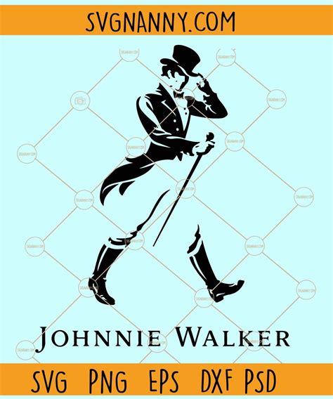 Johnnie Walker Logo SVG, Johnnie Walker Whiskey svg, Johnnie Walker ...