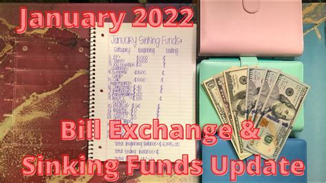 Bill Exchange Sinking Funds Update January Dave Ramsey