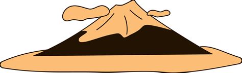 Brown And Orange Illustration Of Mount Fuji Icon. 24155195 Vector Art at Vecteezy