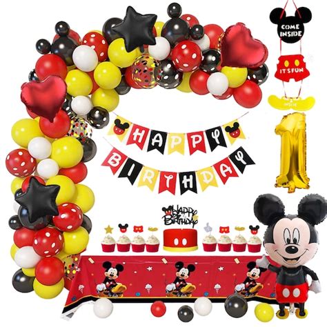 Mickey Mouse 1st Birthday Party Supplies Decorations With - Etsy