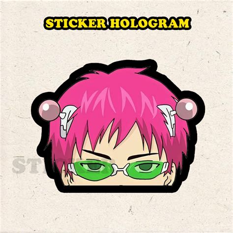 Jual Stiker Hologram Saiki Kusuo Sticker Case Hp Laptop Ukuran Cm