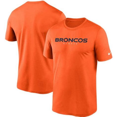 Nike Men S Denver Broncos Wordmark Legend Performance T Shirt