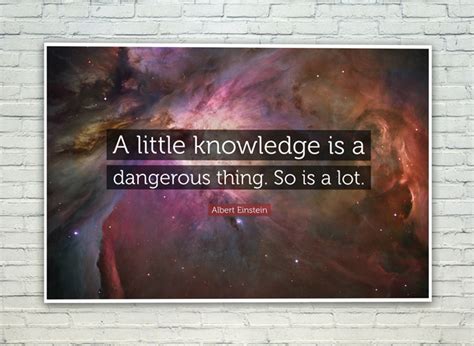buy posterskart albert einstein   knowledge   dangerous
