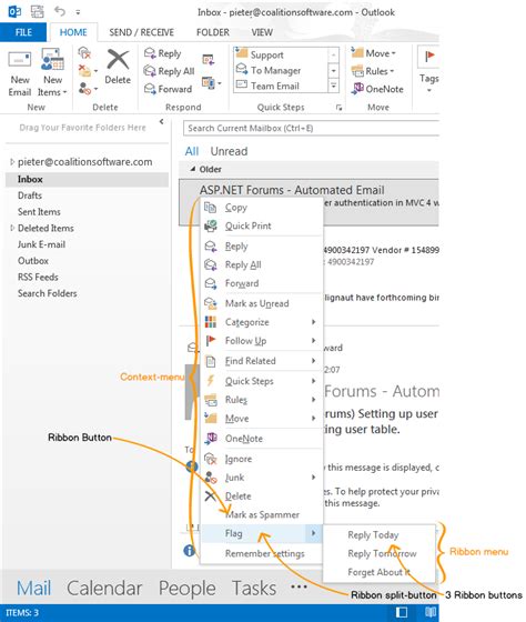 Customizing Outlook User Interface UI Outlook 2013 2010 2007