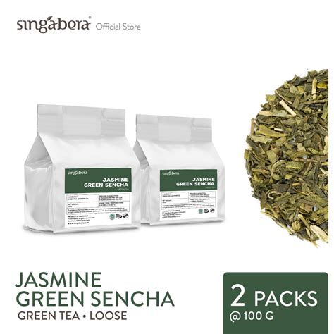 Jual Singabera Jasmine Green Teh Hijau Melati 2 Pouch 100g Loose