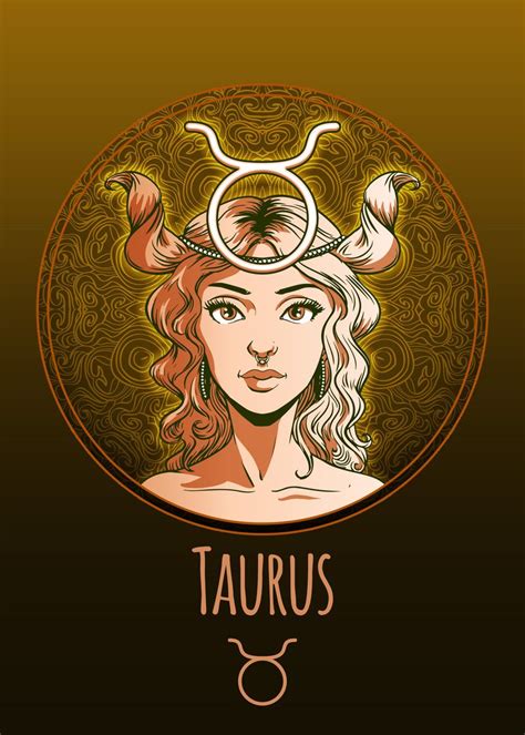 Taurus Poster Picture Metal Print Paint By Dutton Jerrell Displate