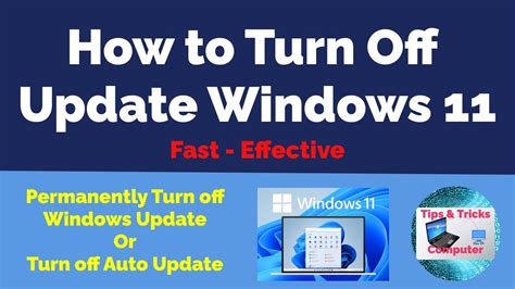 How To Disable The Windows 11 Update Disable Automatic Updates Turn Off Auto Updates Youtube