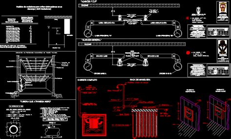 Planos De Detalle Rociadores Y Mangueras En Dwg Autocad Instalaciones