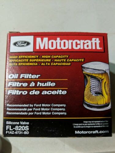 Motorcraft FL 820 S Oil Filter EBay