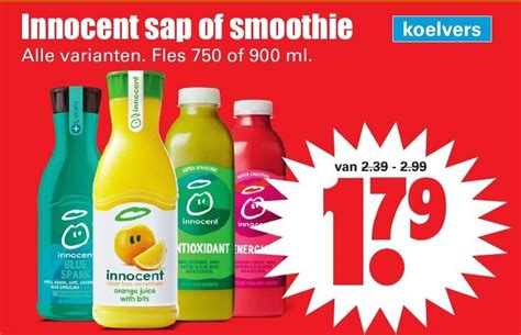 Innocent Sap Of Smoothie Of Ml Aanbieding Bij Dirk