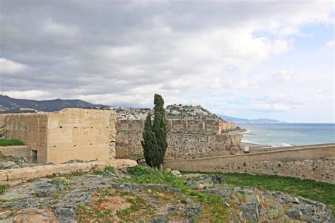 Almunecar Castle and Town , Spain Stock Image - Image of historic ...