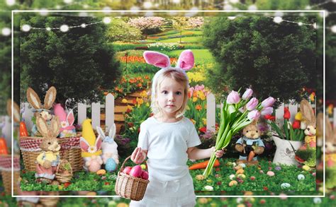 Amazon Spring Easter Photography Backdrop X Ft Spring Garden