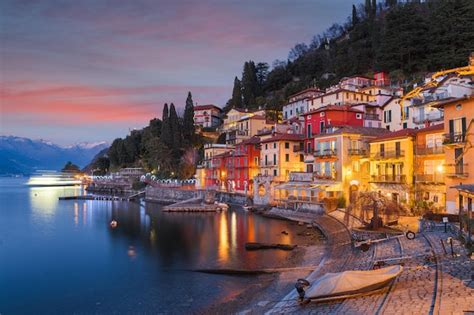 Premium Photo Varenna Italy On Lake Como