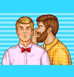 Pop Art Naked Bearded Athlete Sportsman Royalty Free Vector